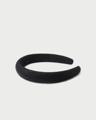 Marina Black Moiré Puffy Headband