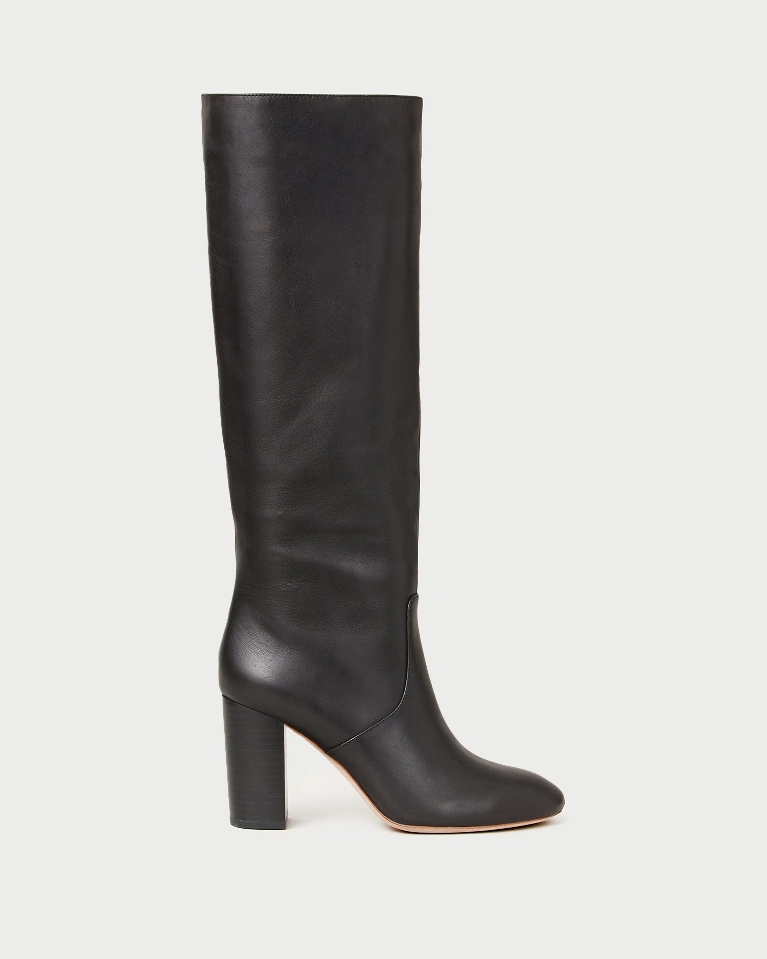 Goldy Black Leather Tall Boot