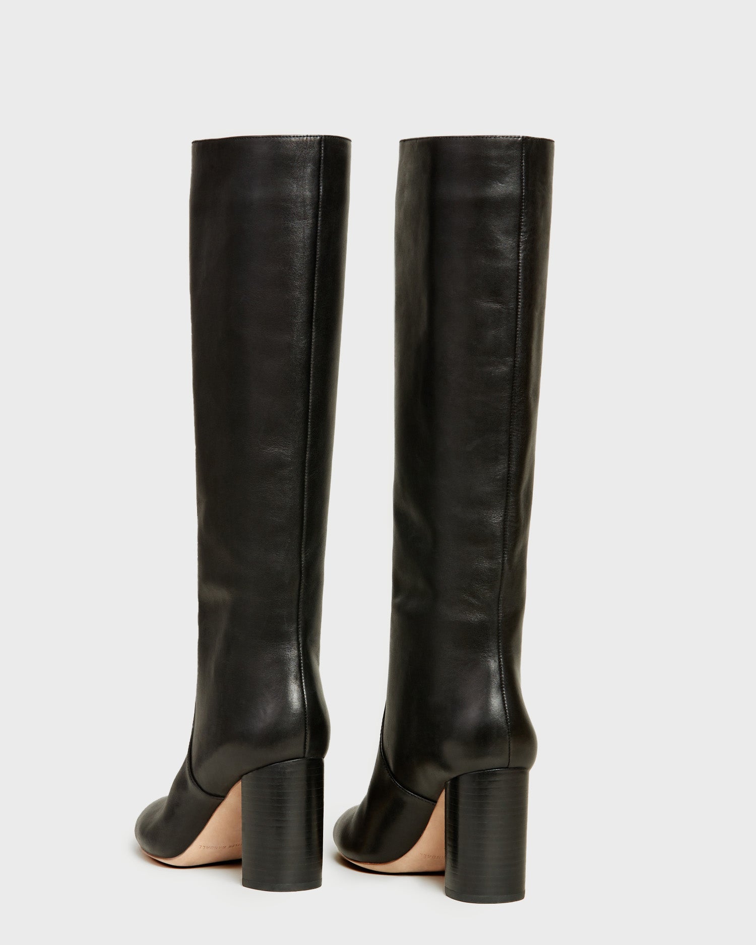 Goldy Black Leather Tall Boot
