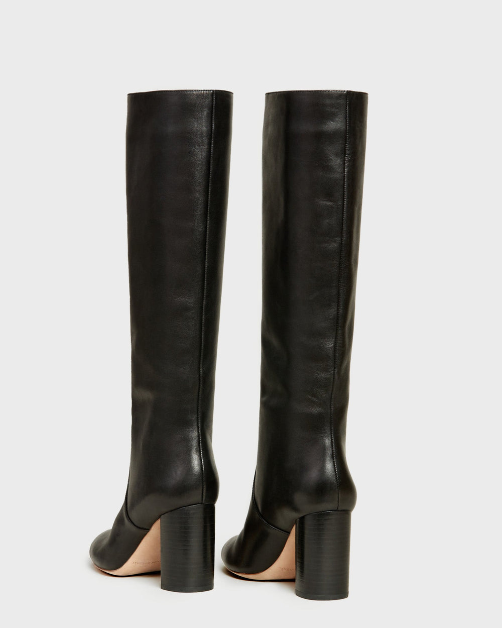 Goldy Black Leather Tall Boot