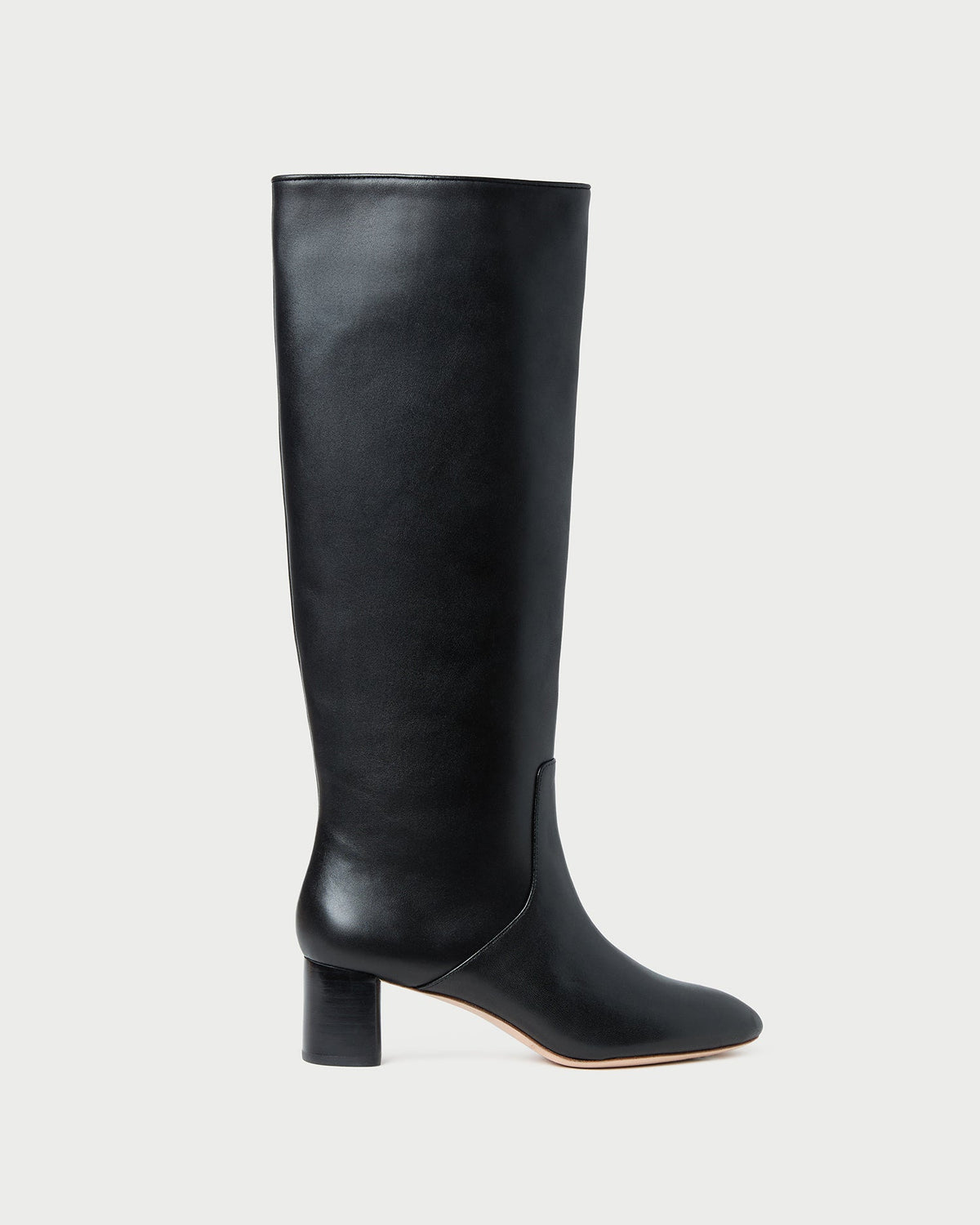 Gia Black Leather Tall Boot