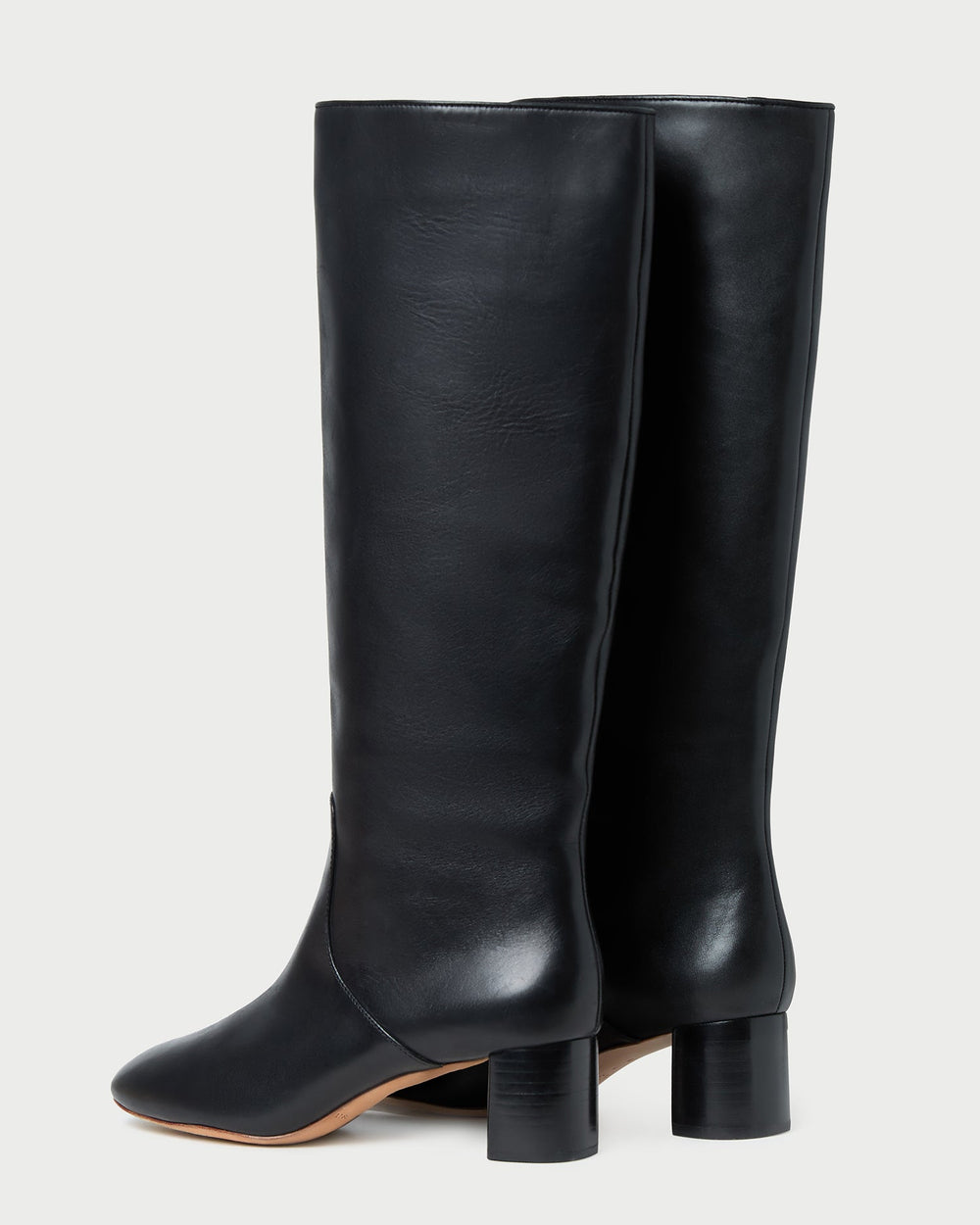 Gia Black Leather Tall Boot