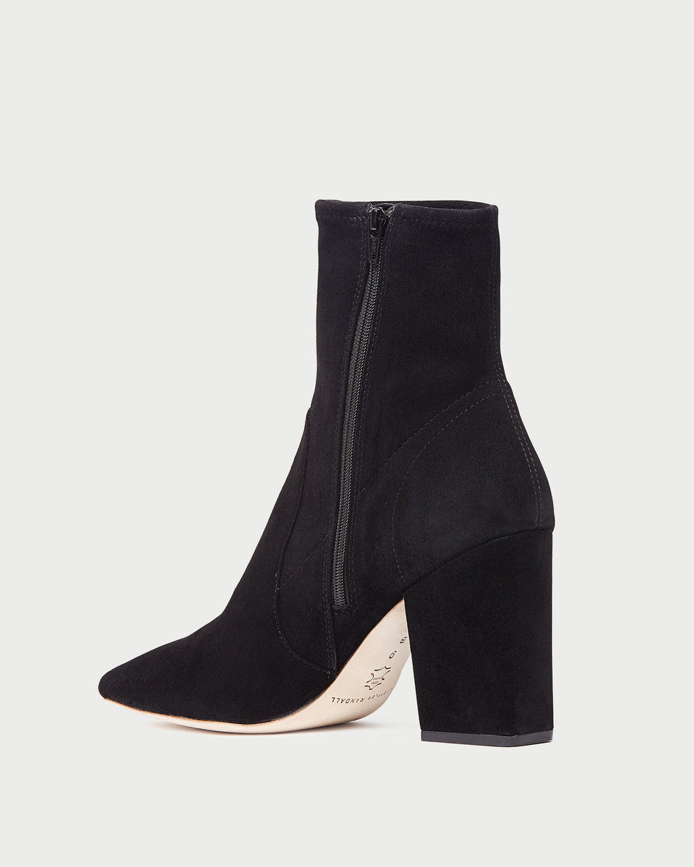Isla Black Suede Ankle Bootie