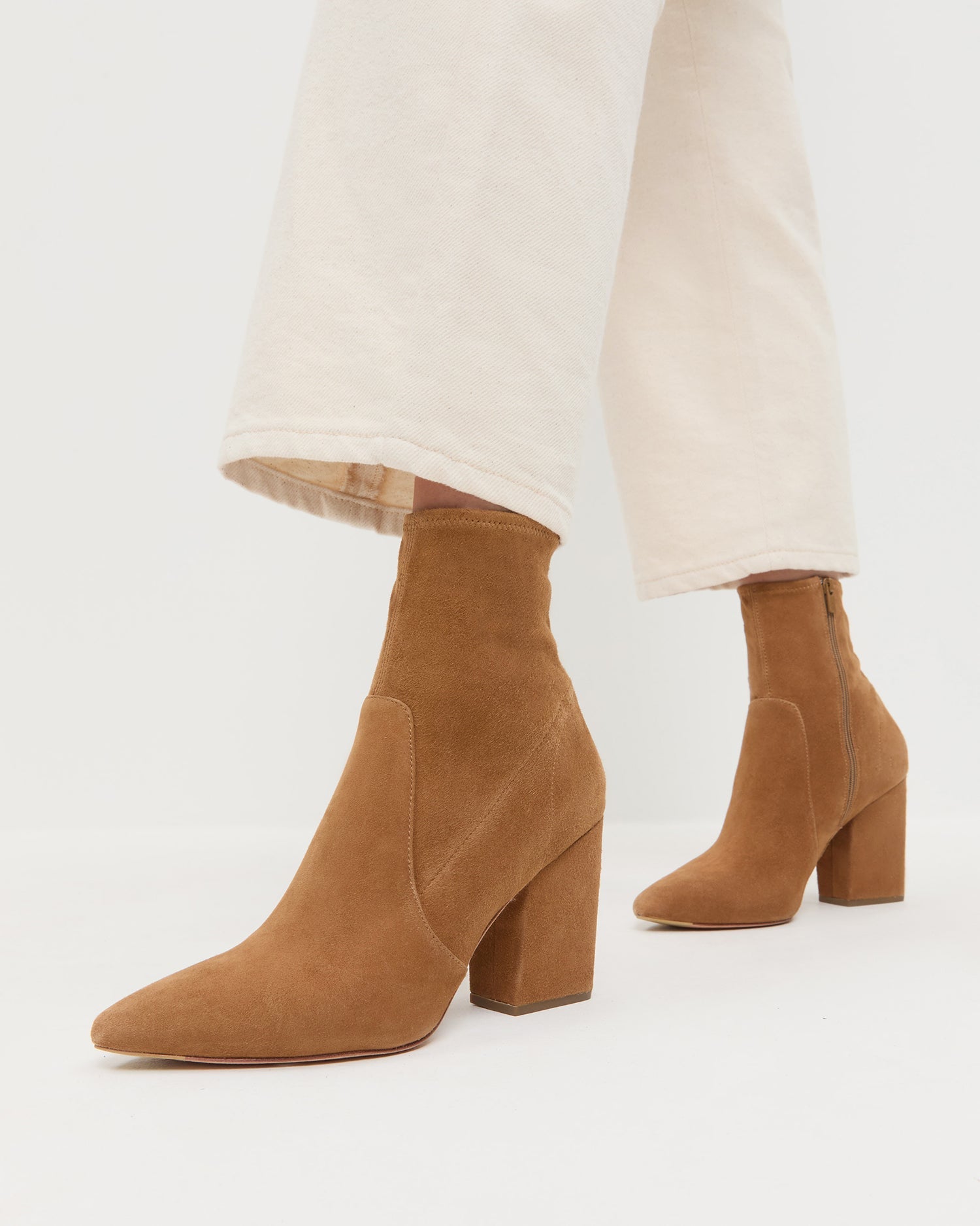 Isla Cacao Suede Ankle Bootie