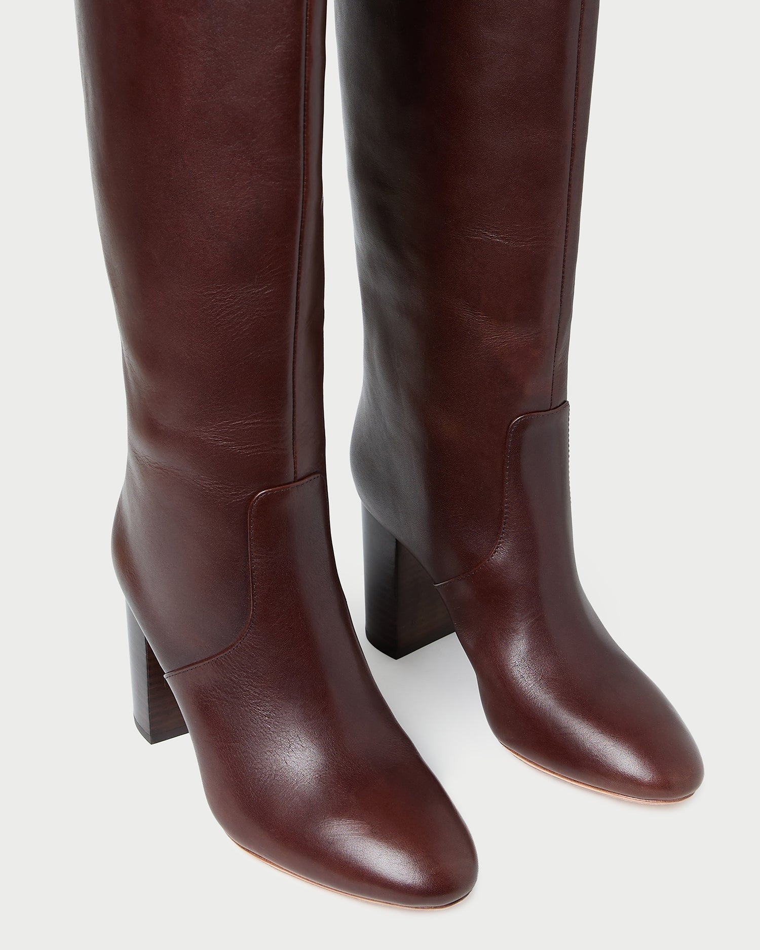 Goldy Espresso Leather Tall Boot