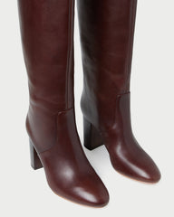 Goldy Espresso Leather Tall Boot