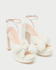 Natalia Pearl Platform Bow Heel