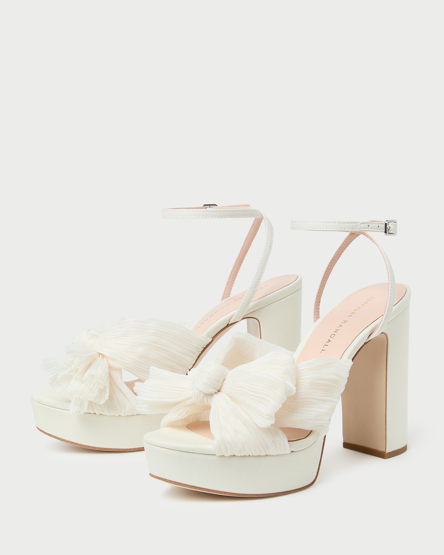 Natalia Pearl Platform Bow Heel