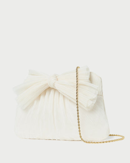 Rayne Pearl Bow Clutch