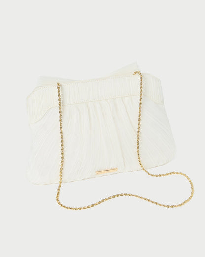 Rayne Pearl Bow Clutch