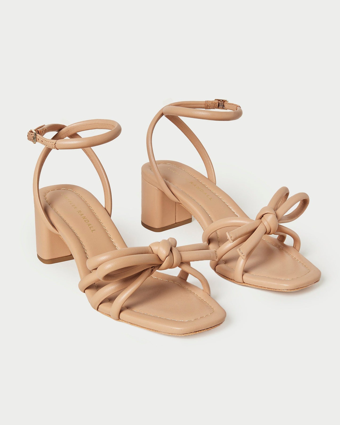 Mikel Dune Bow Mid-Heel Sandal
