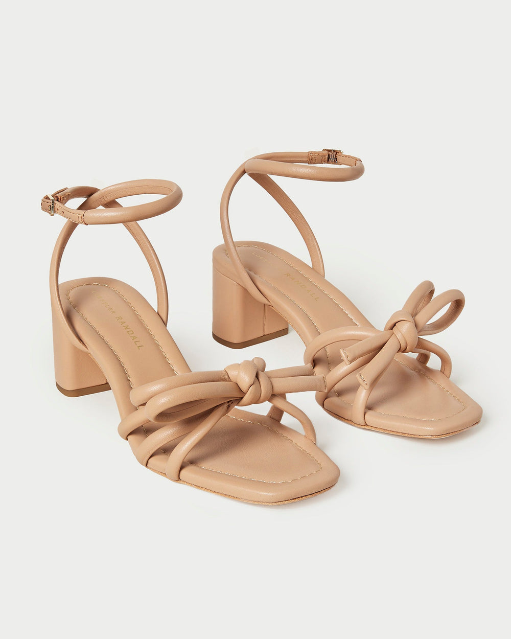 Mikel Dune Bow Mid-Heel Sandal