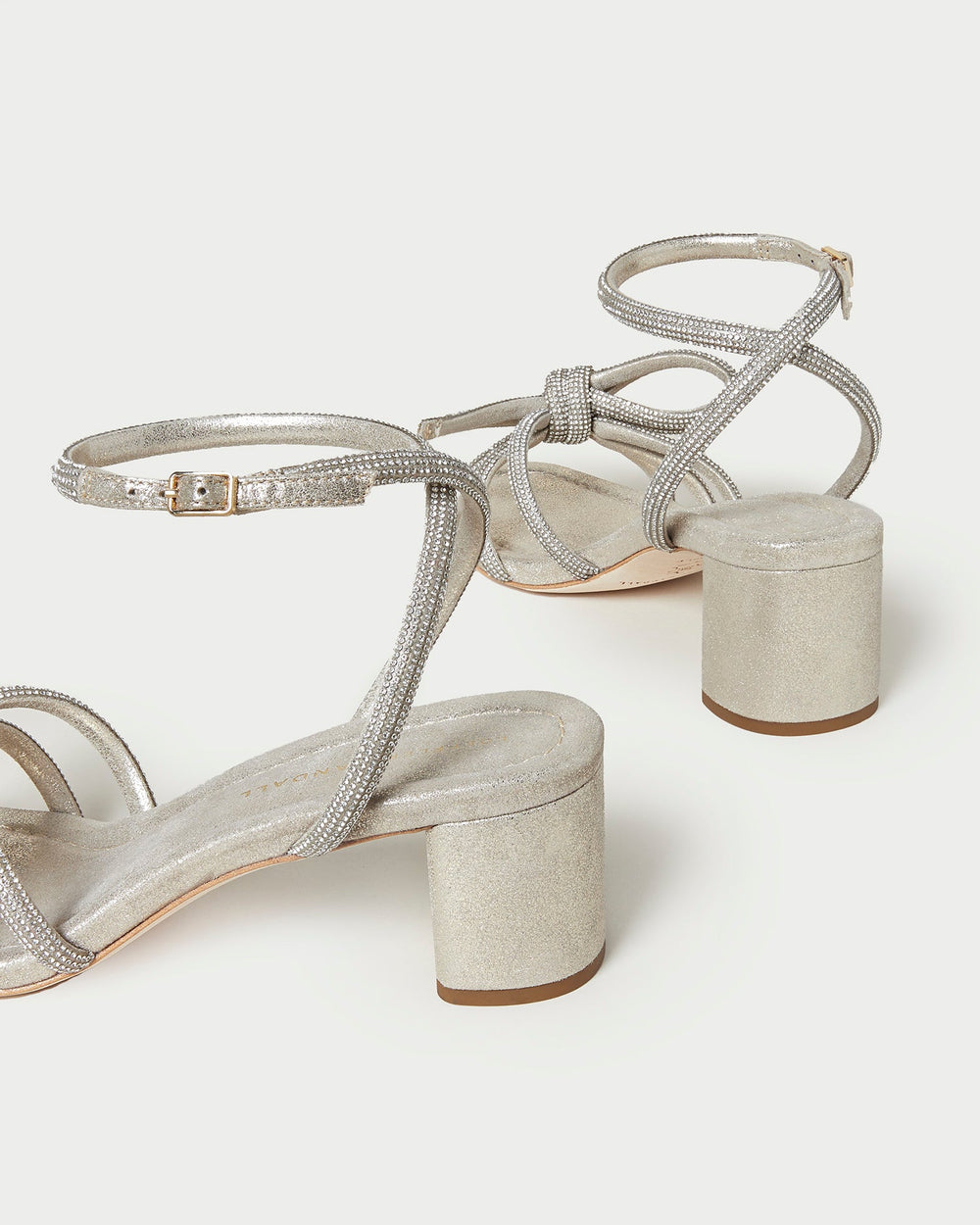 Mikel Cappuccino Bow Mid-Heel Sandal