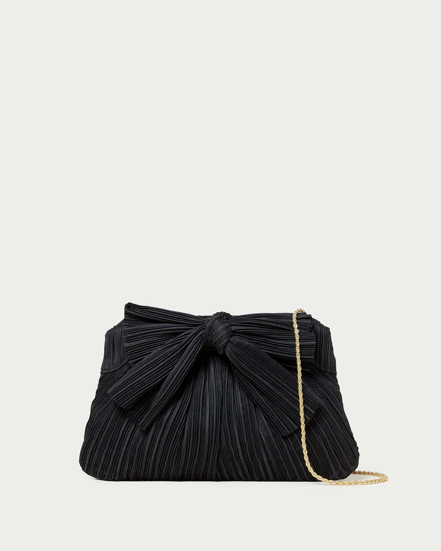 Rayne Black Bow Clutch