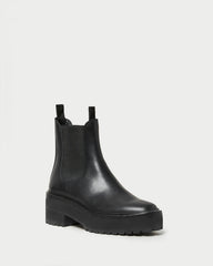 Reggie Black Leather Chelsea Boot
