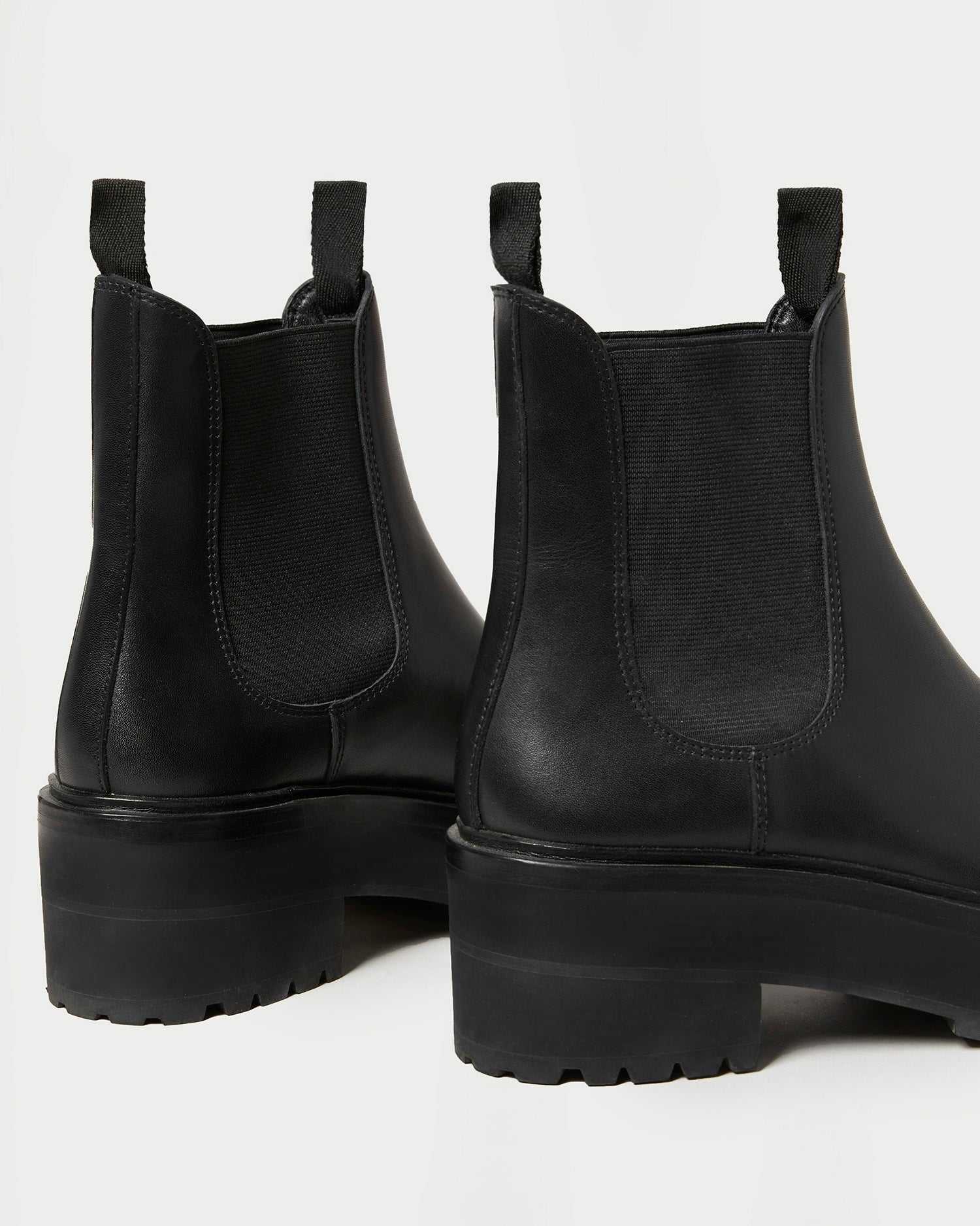 Reggie Black Leather Chelsea Boot