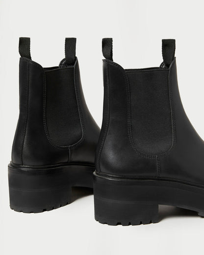 Reggie Black Leather Chelsea Boot