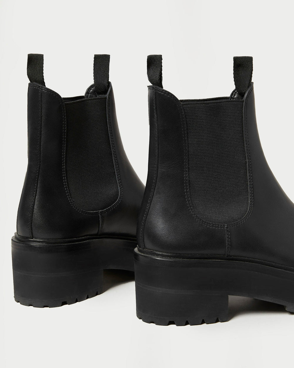 Reggie Black Leather Chelsea Boot
