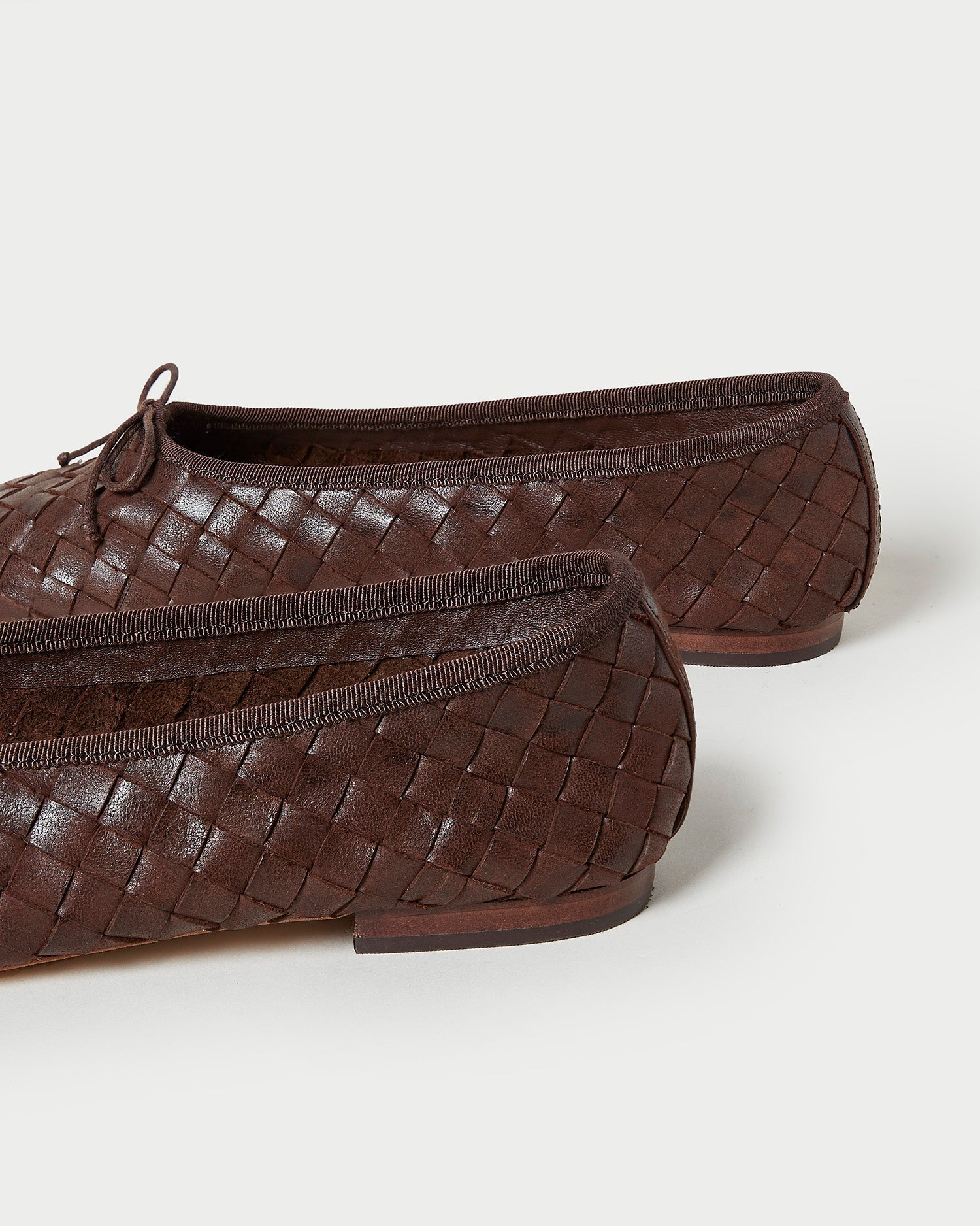 Landry Chocolate Woven Ballet Flat