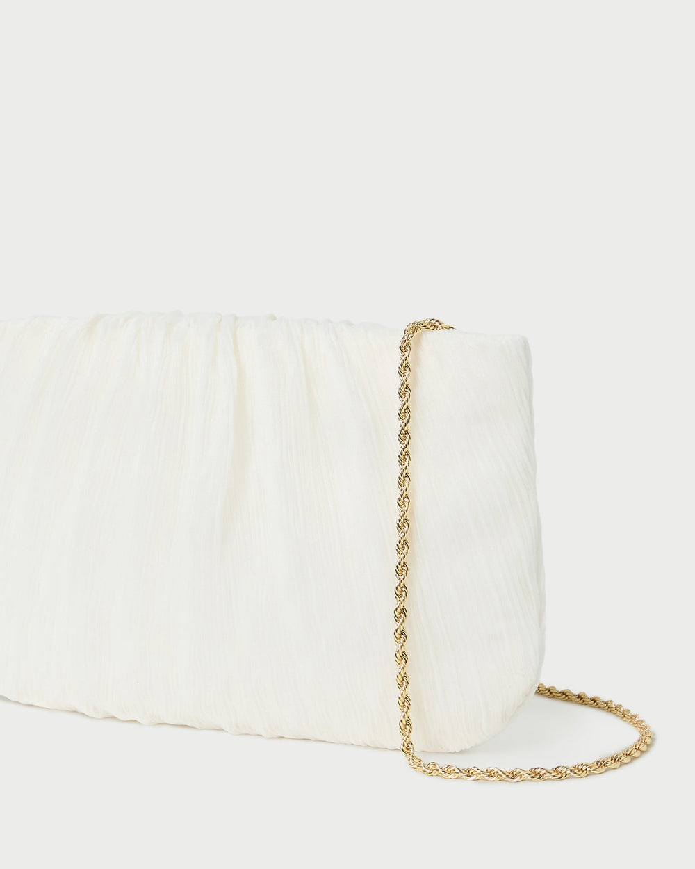 Brit Pearl Flat Pleated Clutch