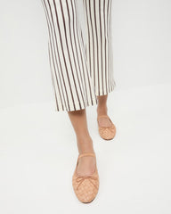 Leonie Honey Woven Ballet Flat