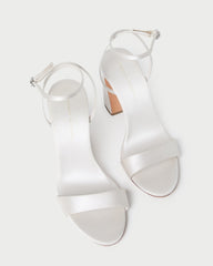 Malia Cream Curved-Heel Sandal