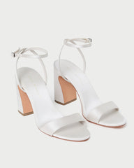 Malia Cream Curved-Heel Sandal