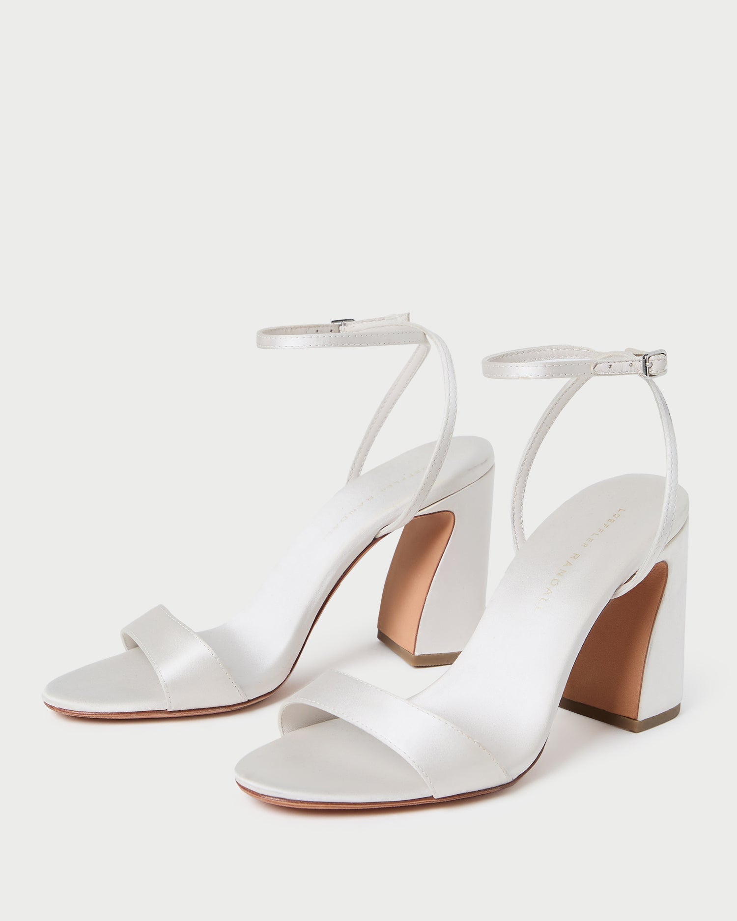 Malia Cream Curved-Heel Sandal