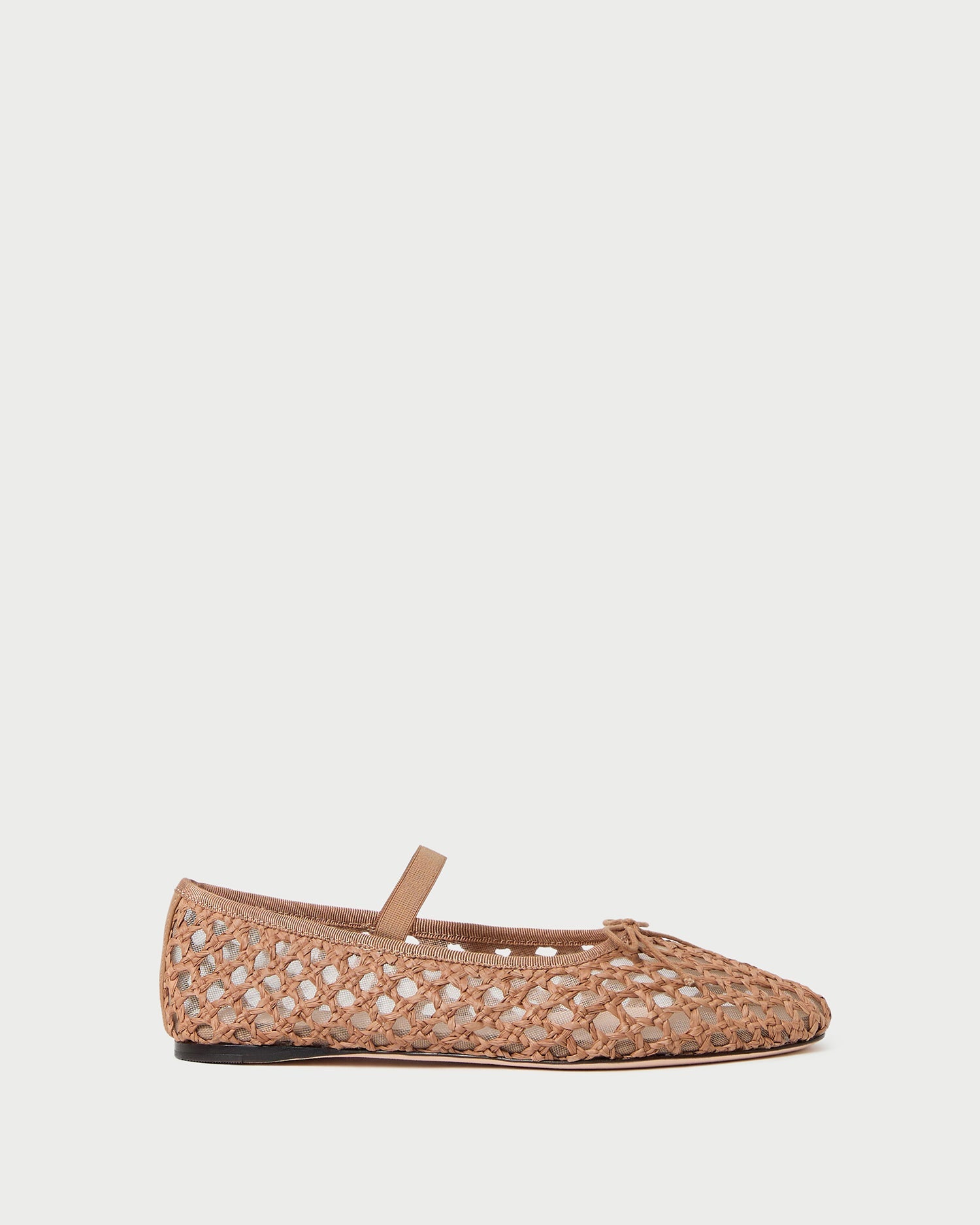 Leonie Brown Crochet Ballet Flat