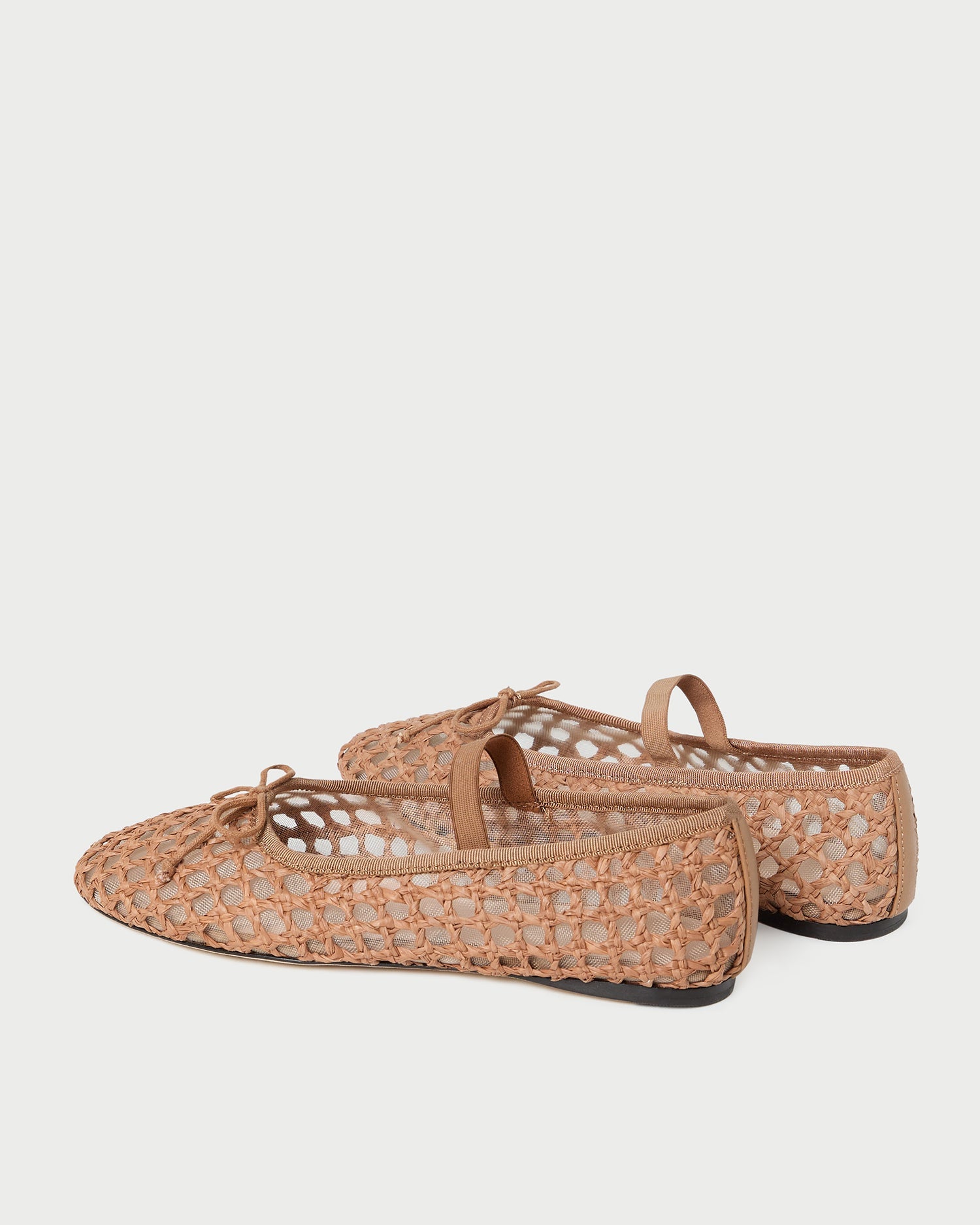 Leonie Brown Crochet Ballet Flat