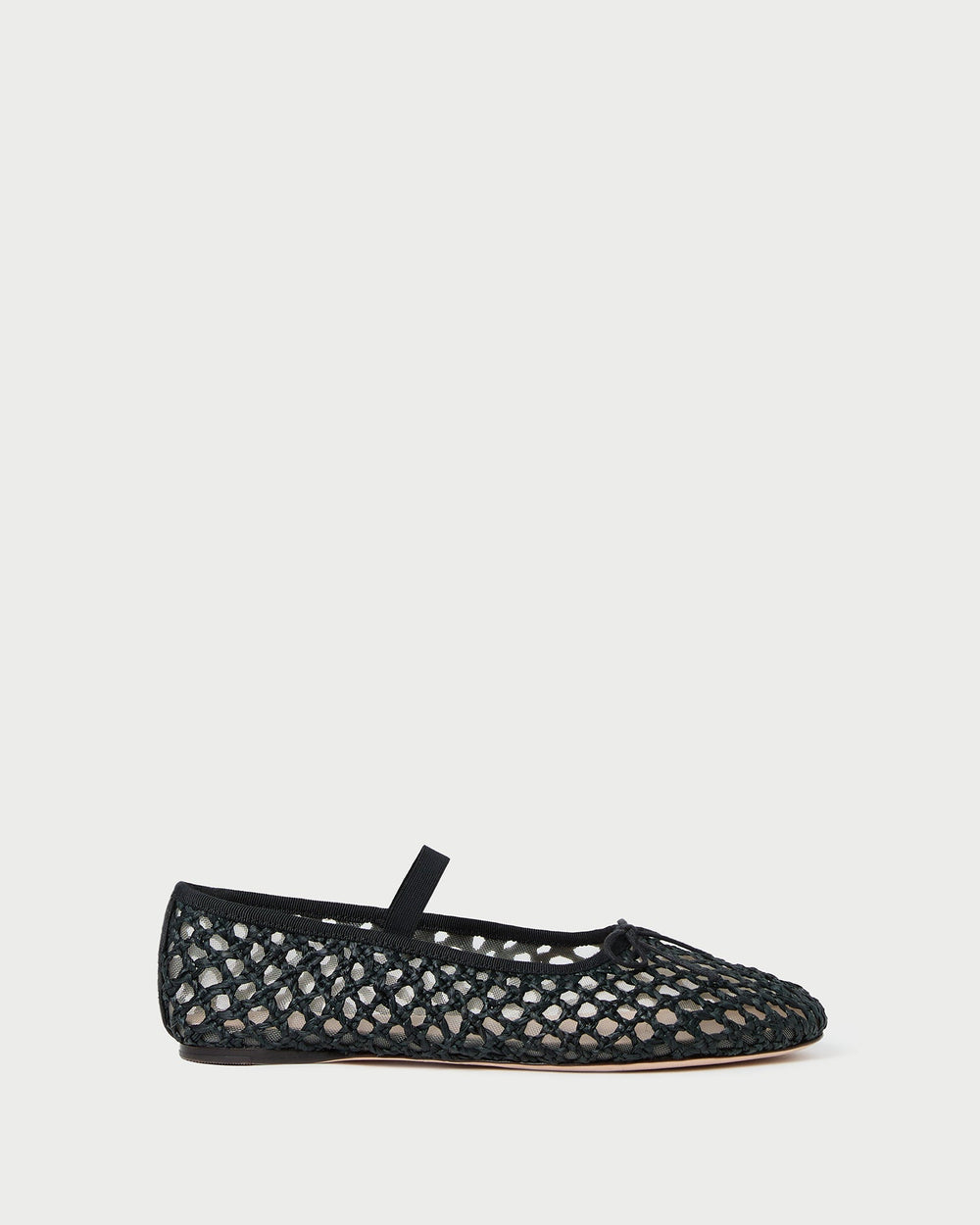 Leonie Black Crochet Ballet Flat