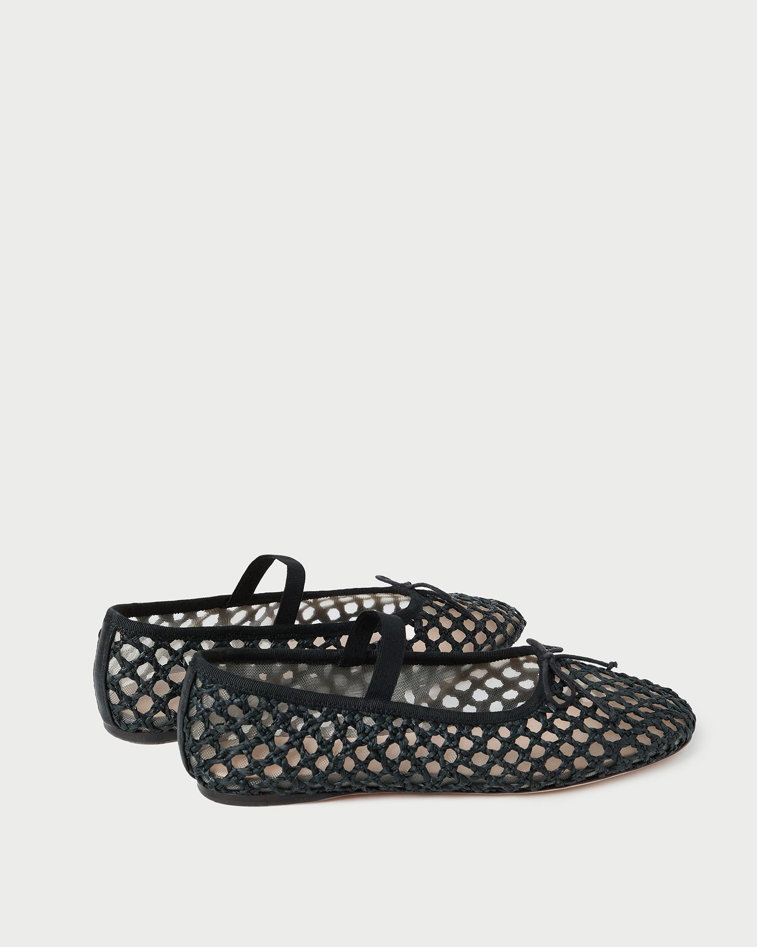 Leonie Black Crochet Ballet Flat