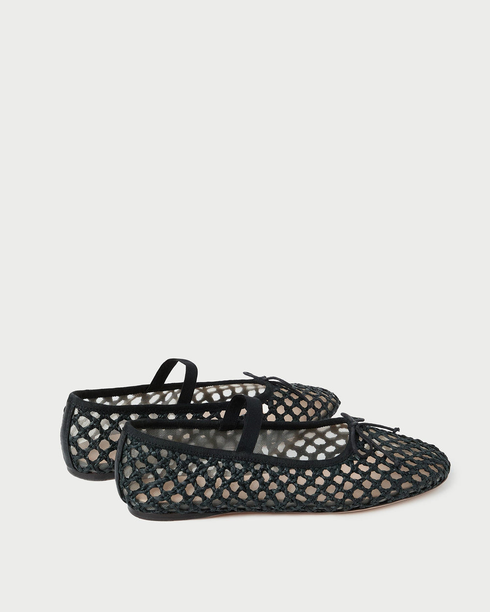 Leonie Black Crochet Ballet Flat