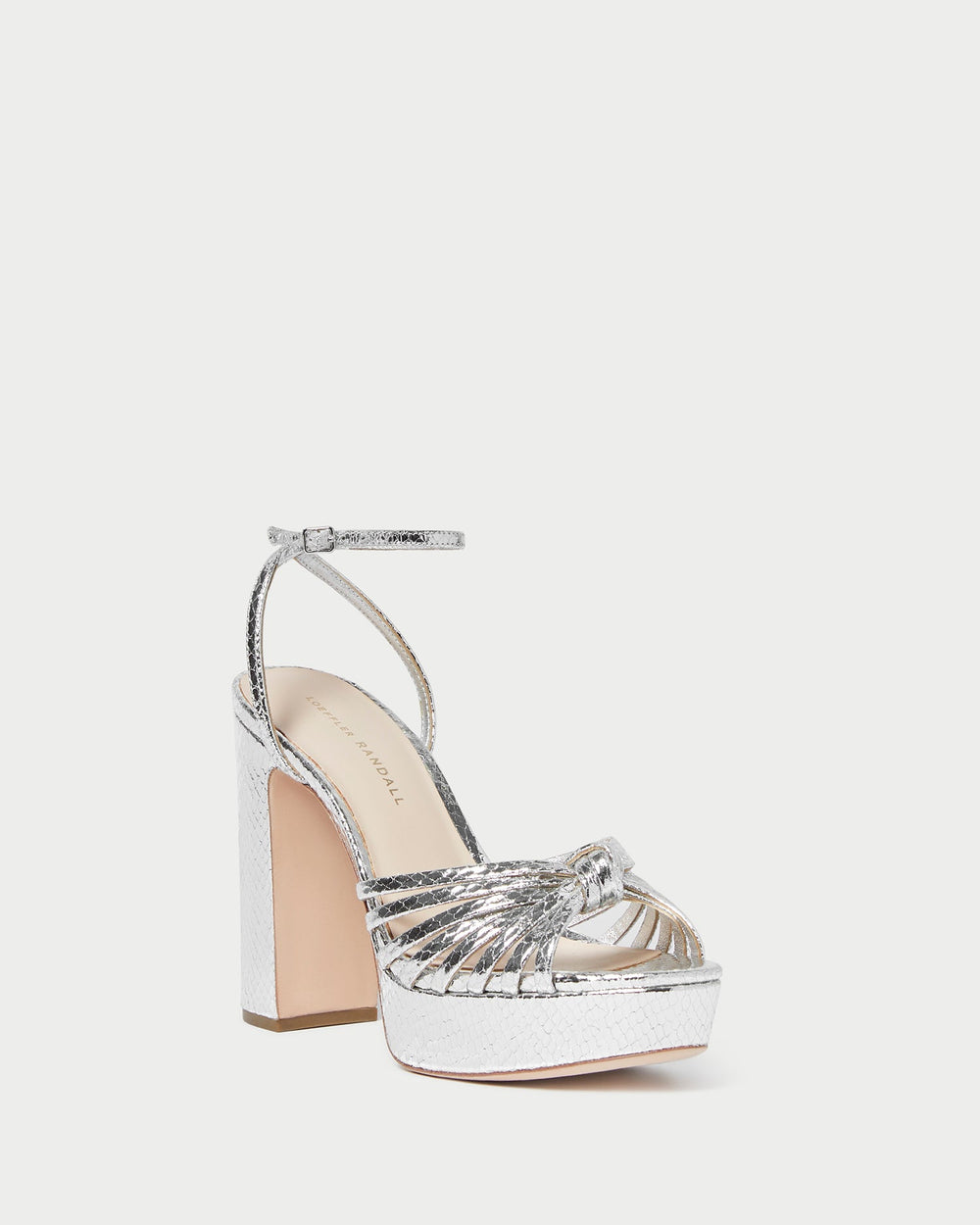 Rivka Silver Knot Platform Sandal
