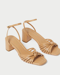 Olivia Dune Knot Mid-Heel Sandal