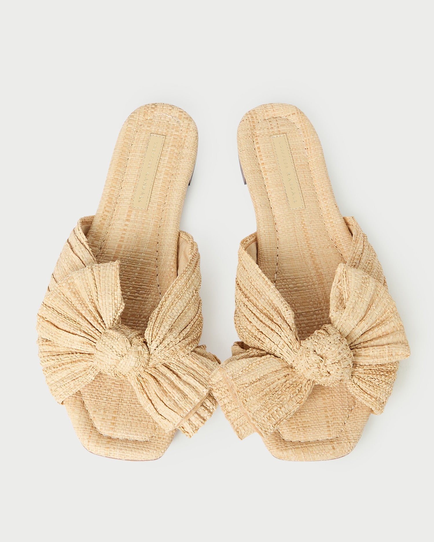 Daphne Natural Bow Slide Sandal