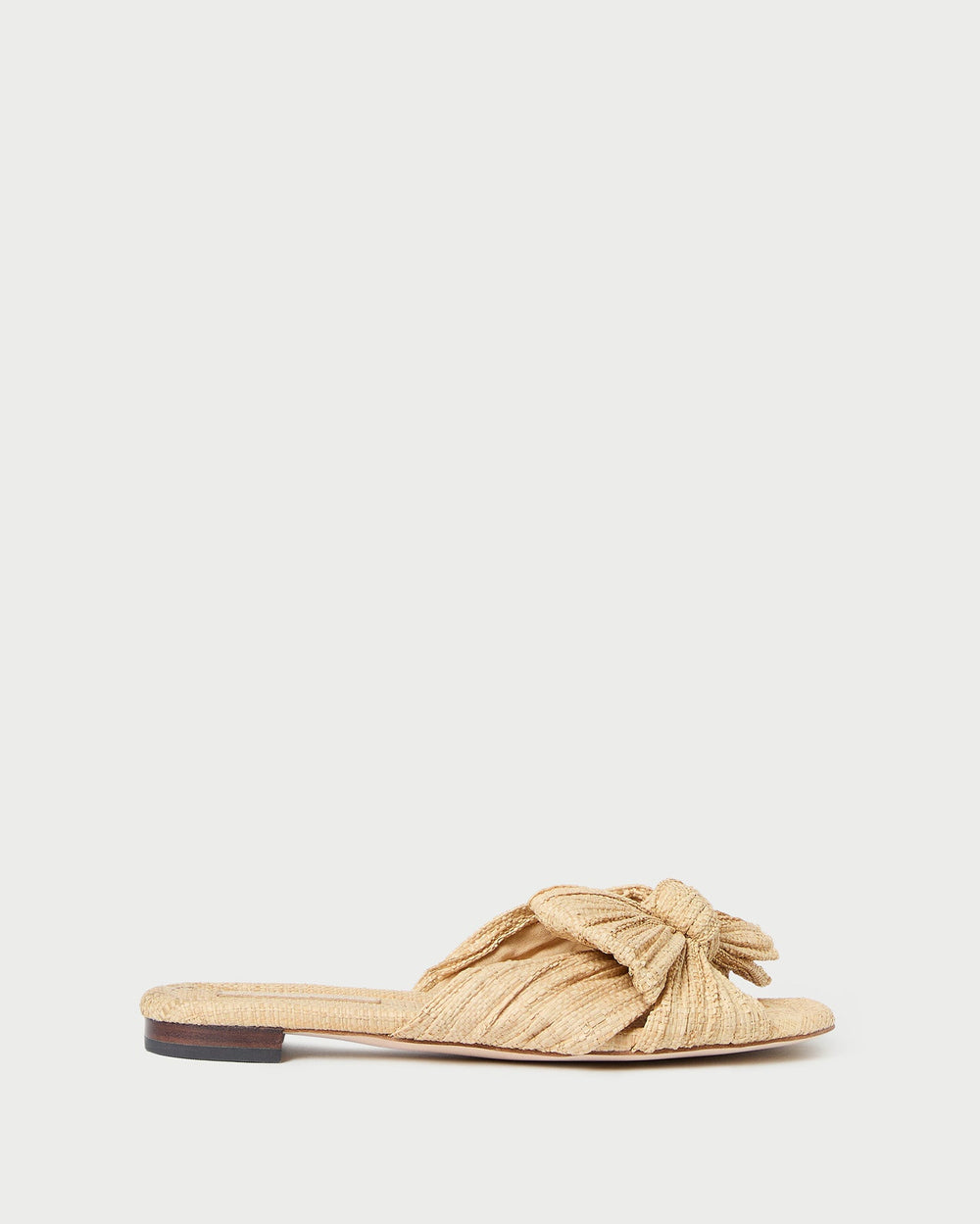 Daphne Natural Bow Slide Sandal