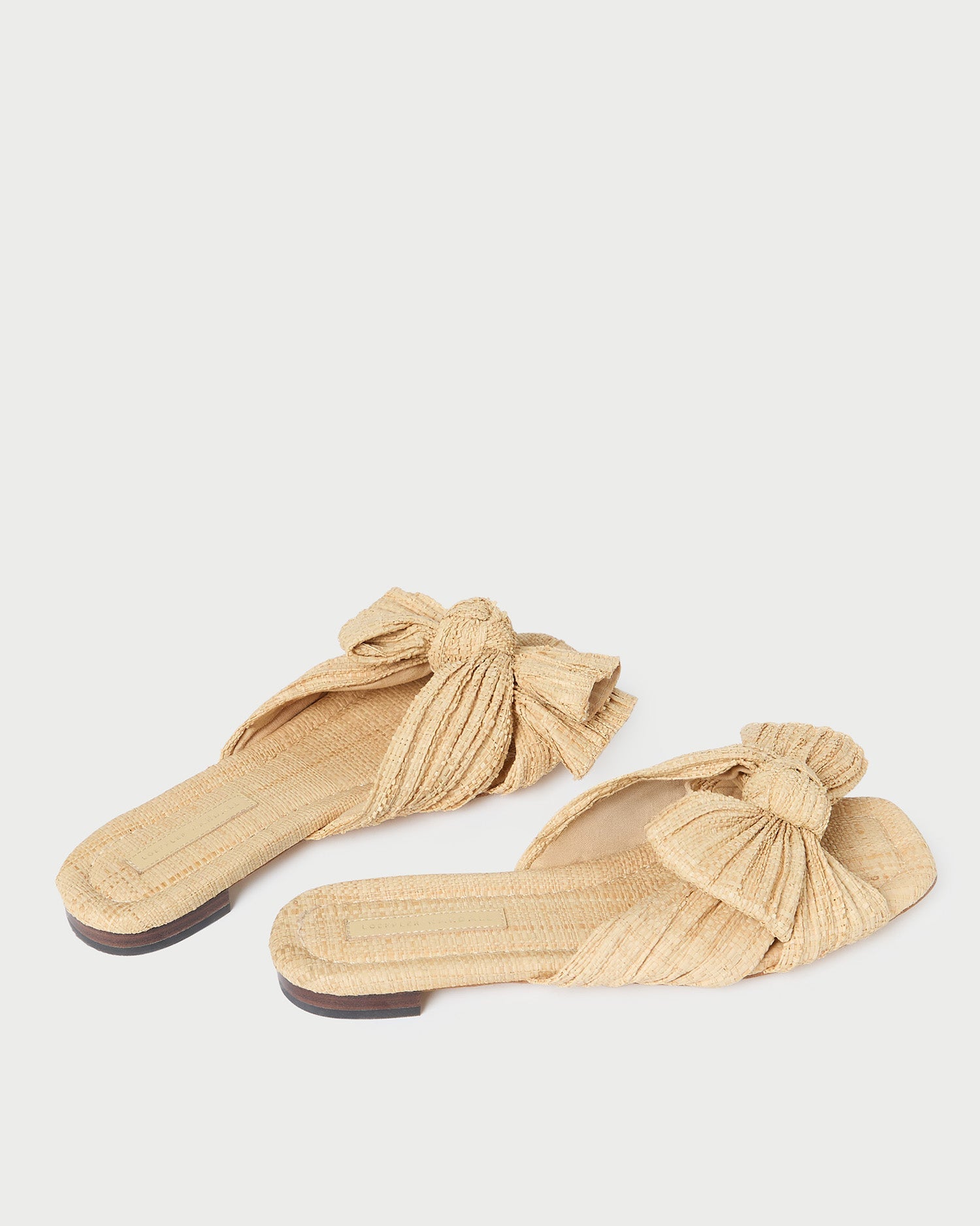 Daphne Natural Bow Slide Sandal