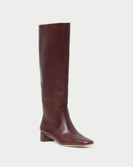 Indy Espresso Leather Tall Boot