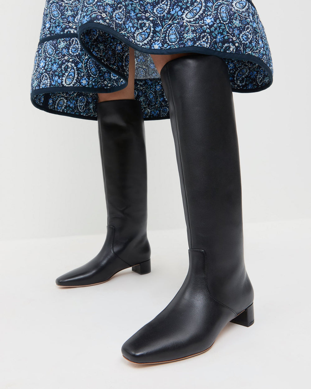 Indy Black Leather Tall Boot