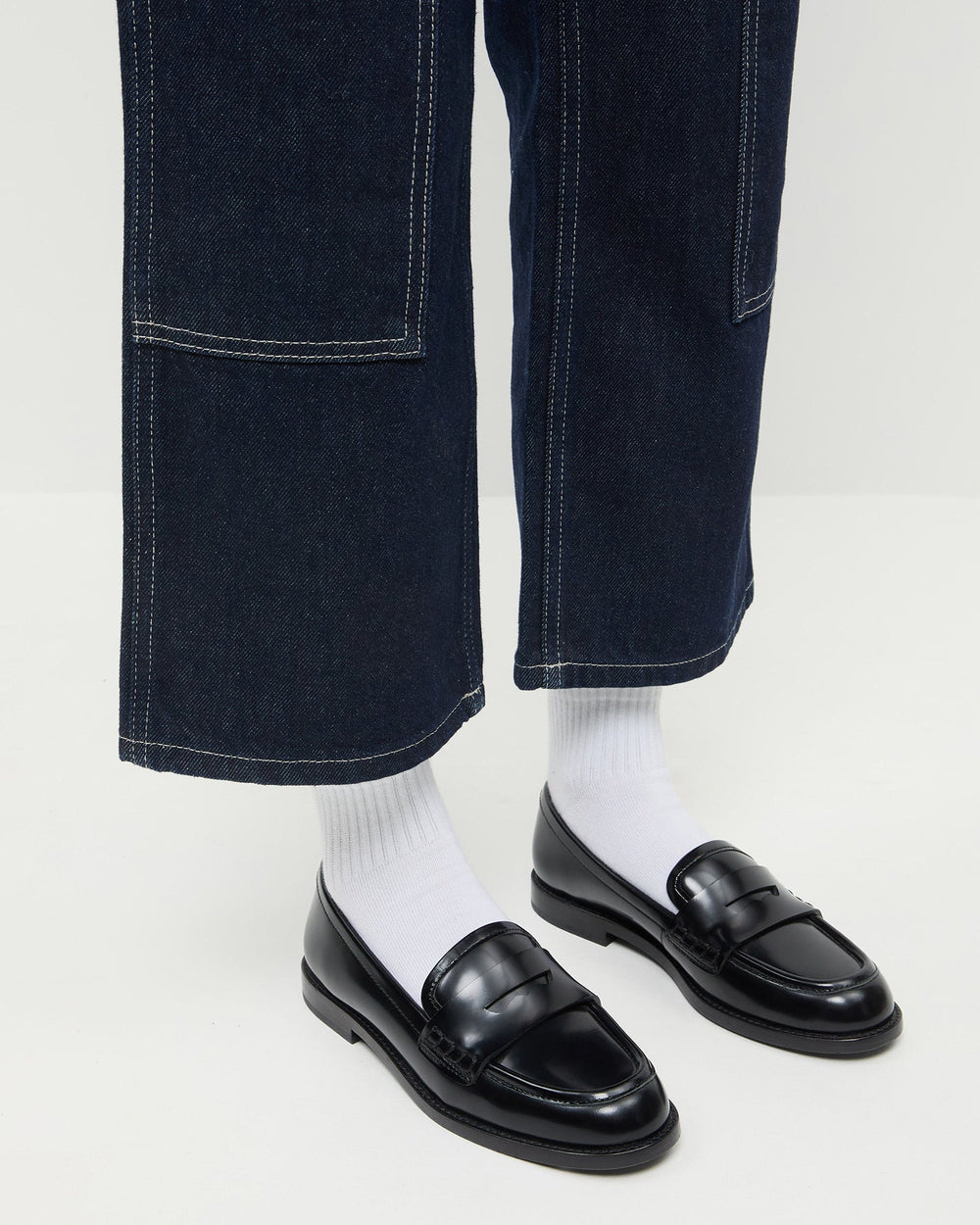 Rachel Black Leather Loafer