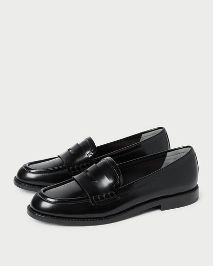 Rachel Black Leather Loafer