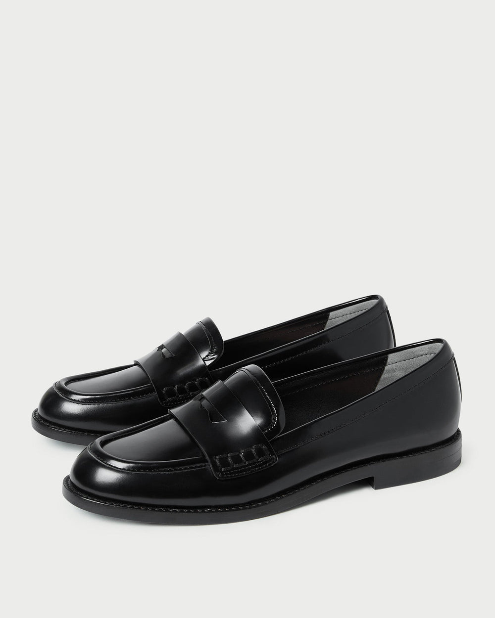 Rachel Black Leather Loafer