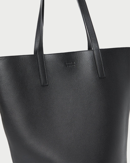 Walker Black Pebbled Leather Tote