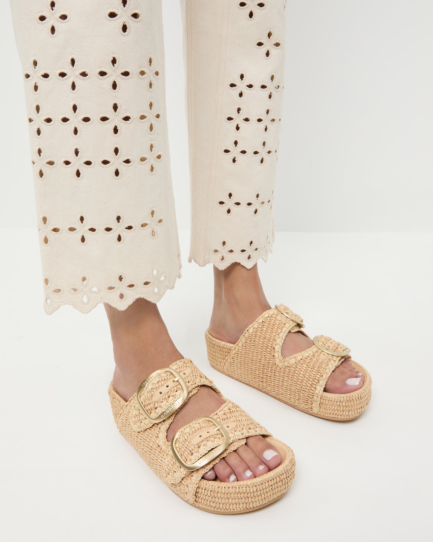 Theo Natural Two-Band Sandal