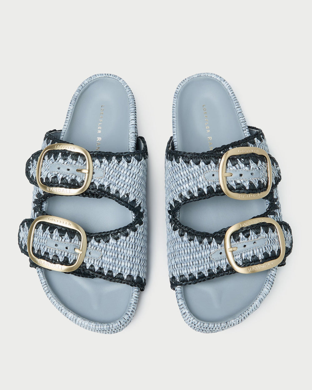 Theo Blue Two-Band Sandal