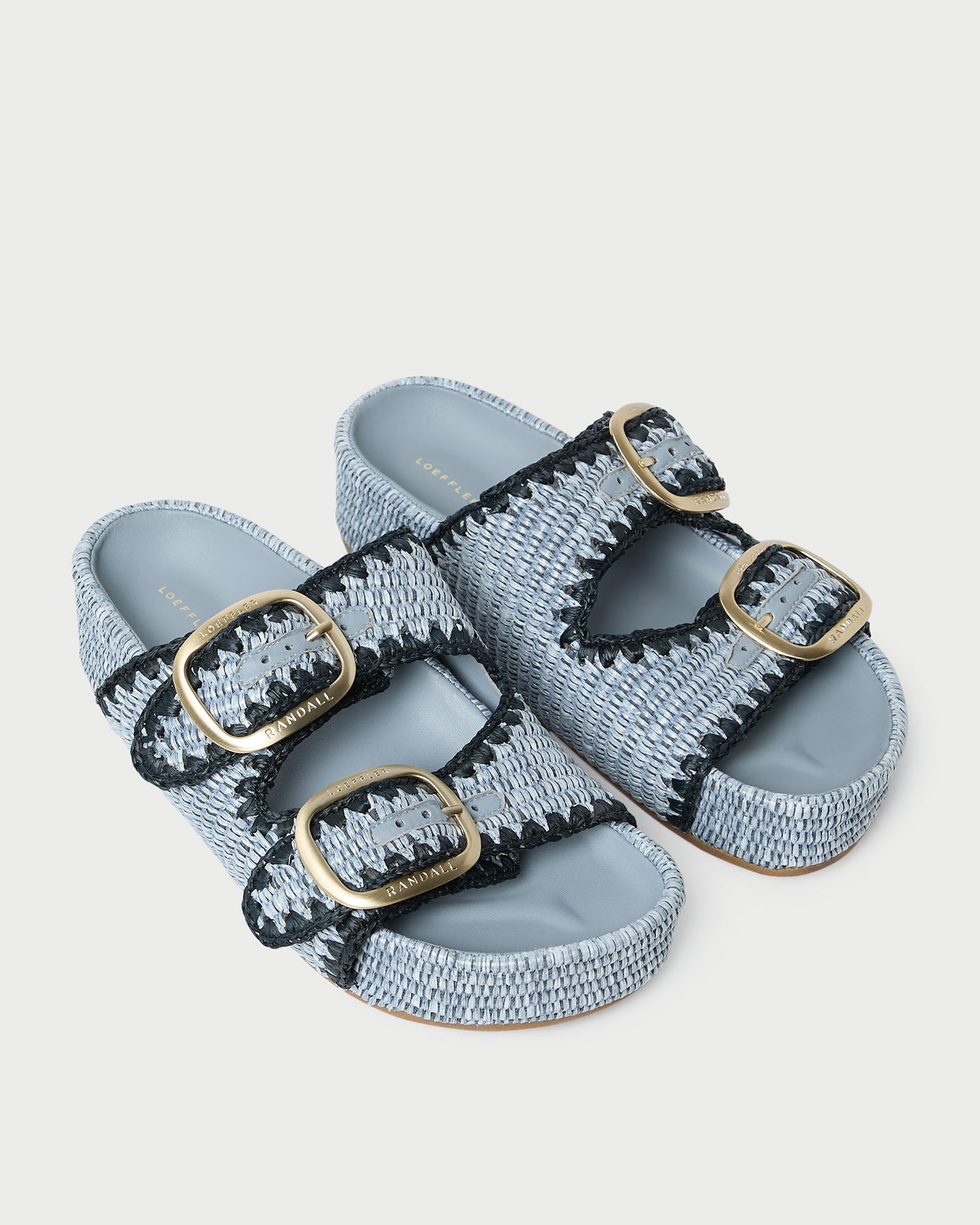 Theo Blue Two-Band Sandal