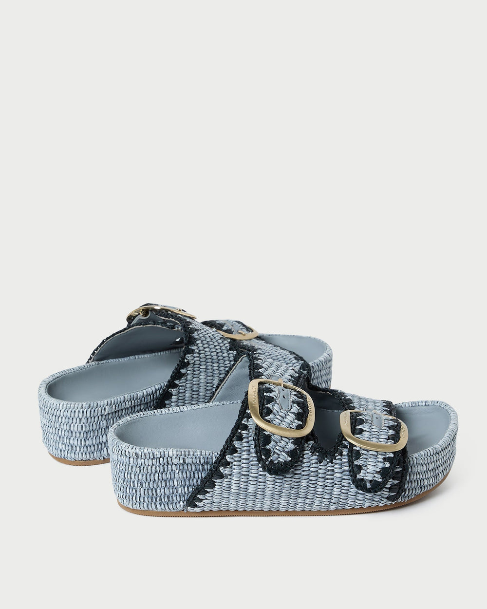 Theo Blue Two-Band Sandal