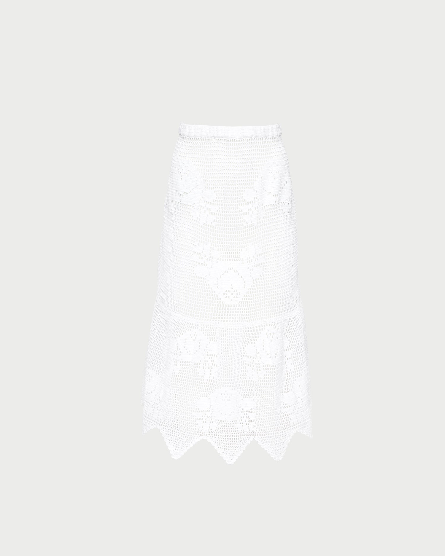 Sullivan Cream Crochet Skirt