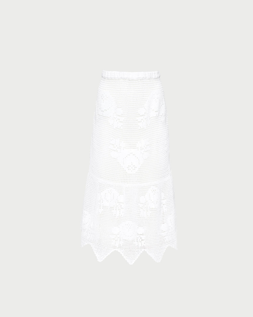 Sullivan Cream Crochet Skirt